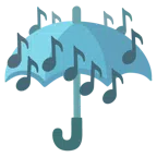 Regenschirm + Musiknoten