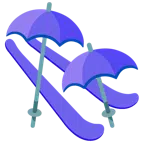 Regenschirm + Ski