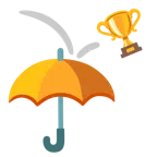 Regenschirm + Pokal