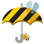 Regenschirm + Biene