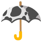 parasol + głowa krowy