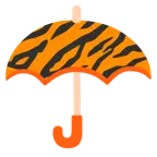 parasol + głowa tygrysa