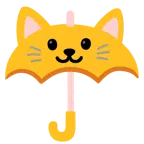parasol + głowa kota