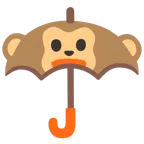 parasol + głowa małpy