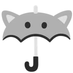 parasol + głowa wilka