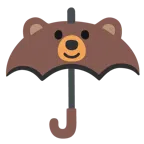 parasol + głowa niedźwiedzia