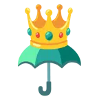 Regenschirm + Krone
