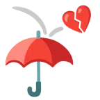 parasol + złamane serce