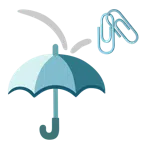 Regenschirm + verhakte Büroklammern