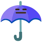 parasol + twarz bez wyrazu