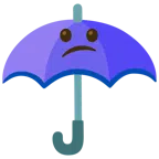 parasol + zdezorientowana twarz