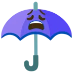 parasol + znużona twarz