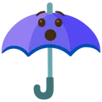 parasol + zdumiona twarz
