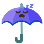 parasol + śpiąca twarz