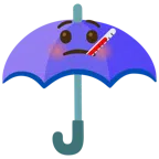 parasol + twarz z termometrem