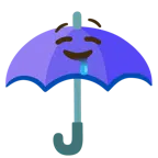 parasol + śliniąca się twarz