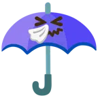 parasol + kichająca twarz