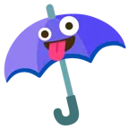 parasol + szalona twarz
