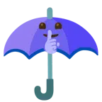 parasol + uciszająca twarz