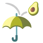 Regenschirm + Avocado