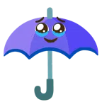 parasol + twarz powstrzymująca łzy