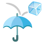 Regenschirm + Eiswürfel