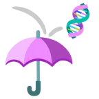 Regenschirm + DNA