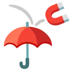 Regenschirm + Magnet