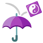 Regenschirm + Yin und Yang