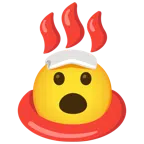 hot springs + face with open mouth