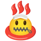 hot springs + zipper-mouth face