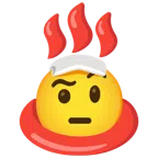 hot springs + face with raised eyebrow