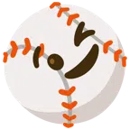 Baseball + zwinkerndes Gesicht