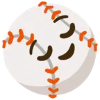 Baseball + erleichtertes Gesicht
