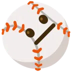 Baseball + neutrales Gesicht