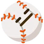 Baseball + ausdrucksloses Gesicht