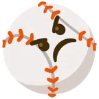 Baseball + verärgertes Gesicht