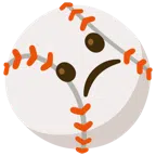 Baseball + betrübtes Gesicht