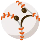Baseball + düsteres Gesicht