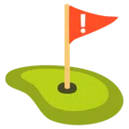 red exclamation mark + flag in hole