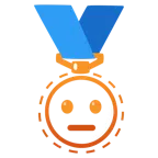 Bronzemedaille + gestricheltes Gesicht