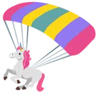 paracadute + unicorno