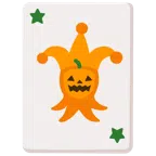 Jokerkarte + Halloweenkürbis