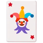 Jokerkarte + Clown-Gesicht