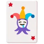 Jokerkarte + sabberndes Gesicht