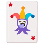 Jokerkarte + gähnendes Gesicht