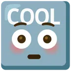 COOL button + flushed face