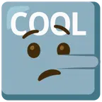 COOL button + lying face