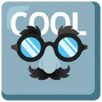 COOL button + disguised face