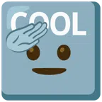 COOL button + saluting face